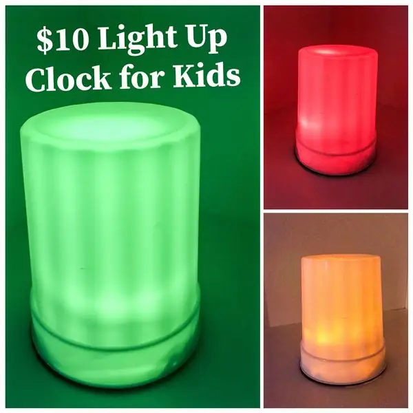 Light Up Clock for Kids - สีเขียวหมายถึงไป! แดง อยู่บนเตียง!!!