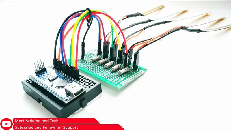 Mga Koneksyon ng Glove (Transmitter)