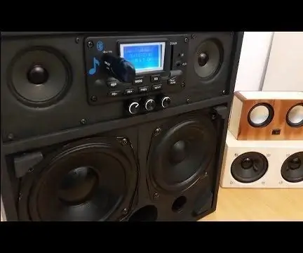 Zmogljiv 2.1 prenosni glasen Boombox: 8 korakov