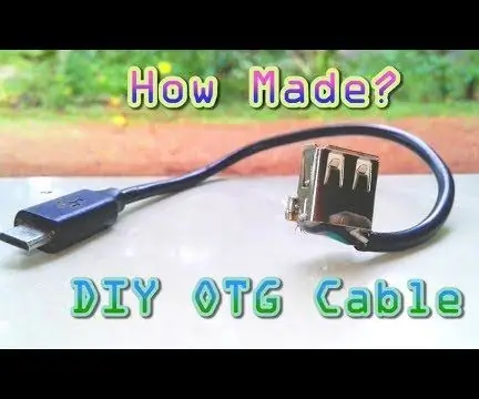 Cabo OTG DIY: 7 etapas