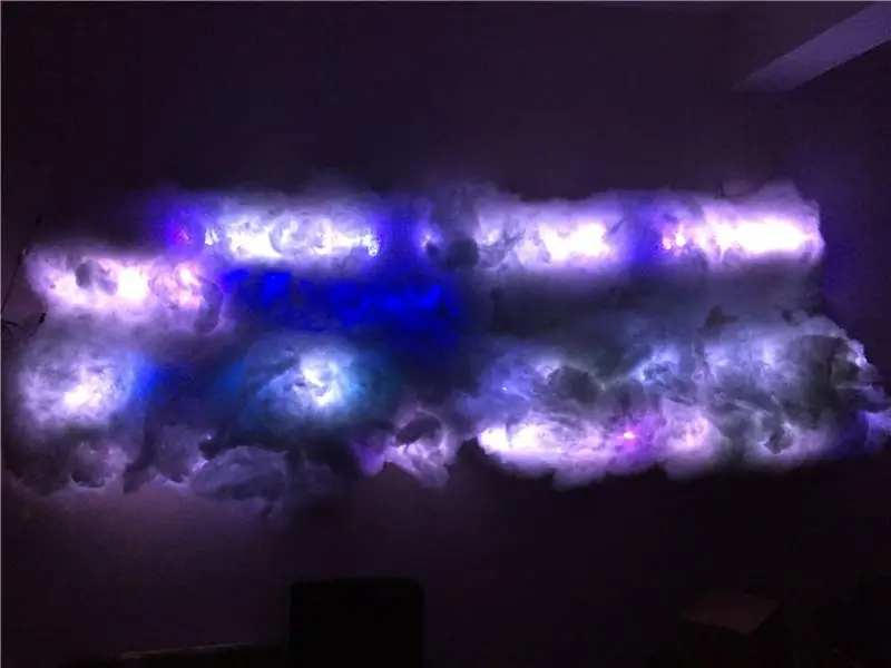 LED-wolken met behulp van Fadecandy, PI en LED-strips