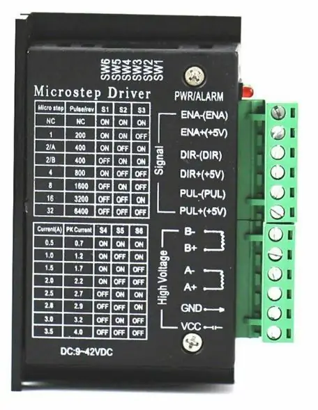 TB6600 trinnmotor driver / kontroller