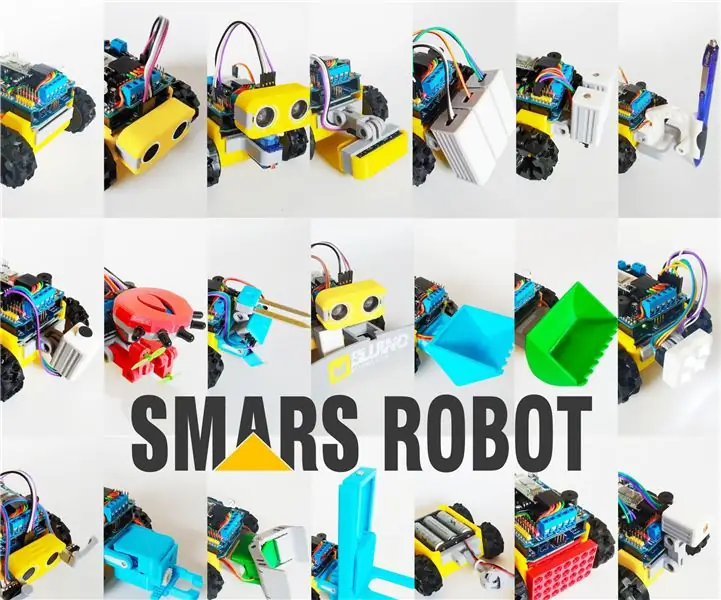 Kā izveidot SMARS robotu - Arduino viedo robotu tvertni Bluetooth: 16 soļi (ar attēliem)