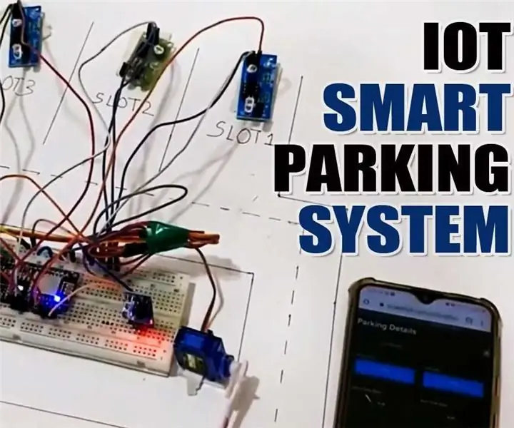 Sistema d'aparcament intel·ligent basat en IoT que utilitza NodeMCU ESP8266: 5 passos