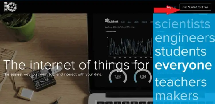 Adafruit IO настройка за IOT система за паркиране