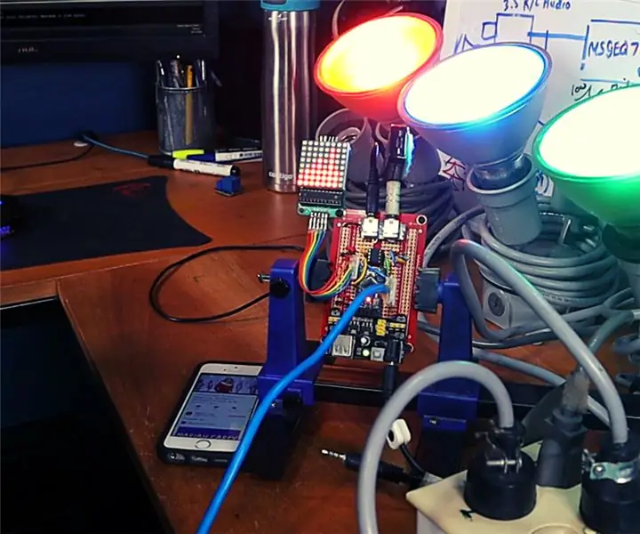 DIY automatyczne muzyczne lampki świąteczne (MSGEQ7 + Arduino): 6 kroków (ze zdjęciami)