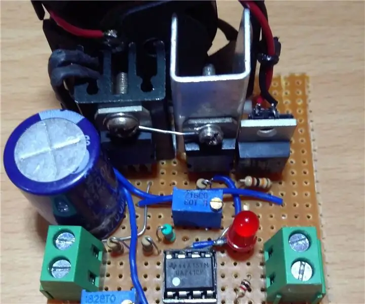 Regulador de tensió variable lineal 1-20 V: 4 passos