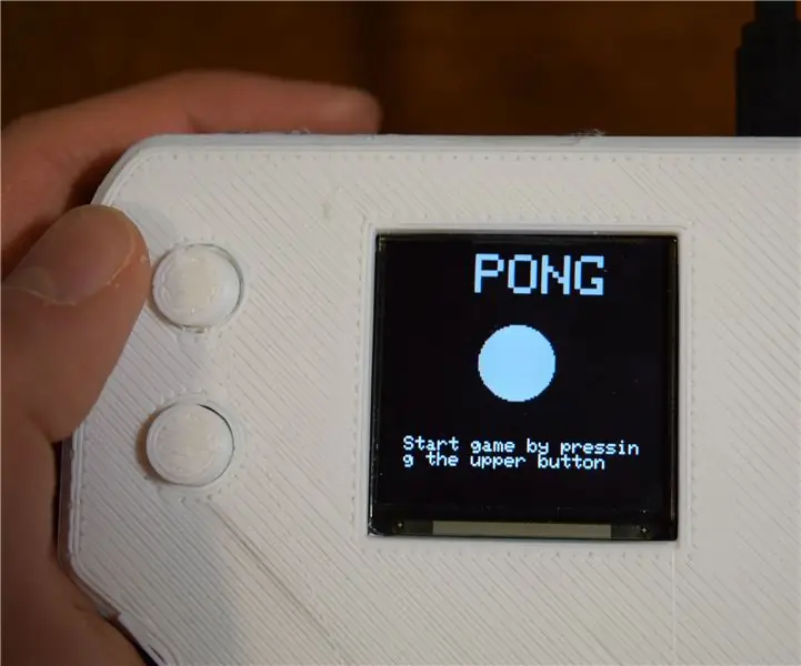 Håndholdt Arduino Pong -konsoll: 6 trinn (med bilder)