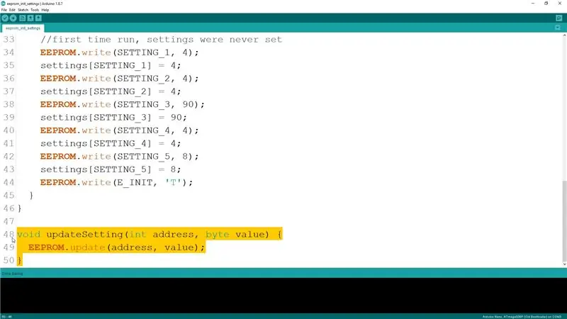 Opdatering af indstillinger