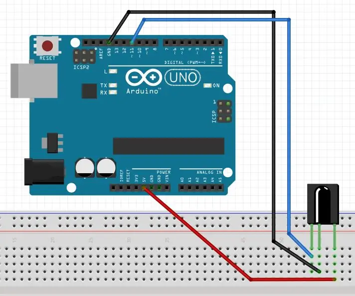 Pagbasa ng mga IR Signal Mula sa TV Remote