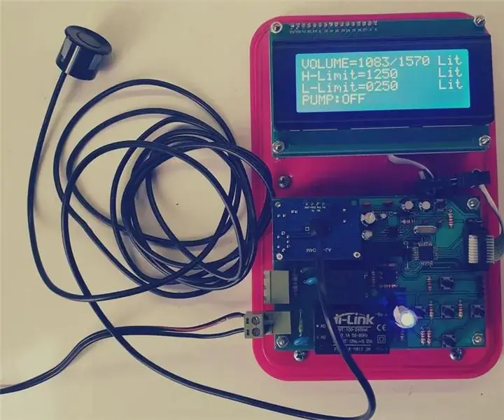 UltraSonic Liquid Level Controller: 6 trin (med billeder)