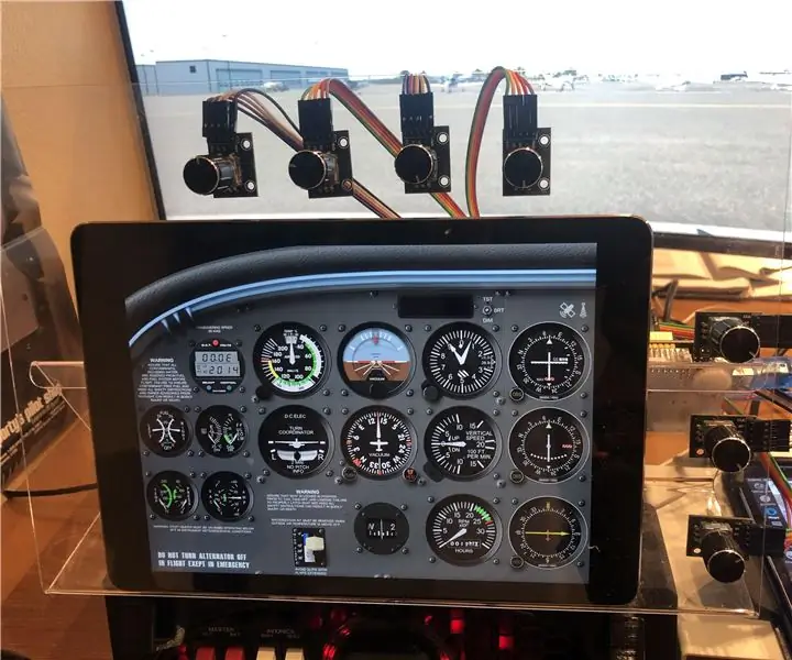 Akryl tabletstativ til Flight Sim med rigtige knapper: 4 trin