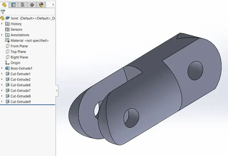 Izradite spoj na SolidWorksu