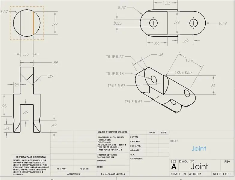 Създайте съединението в SolidWorks