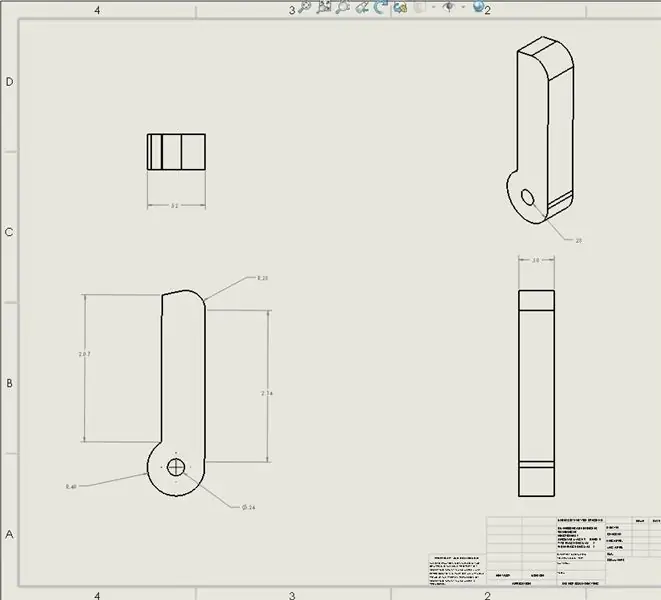 צור Pawl ב- SolidWorks