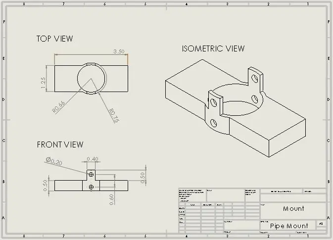 Skep die Pipe Mount