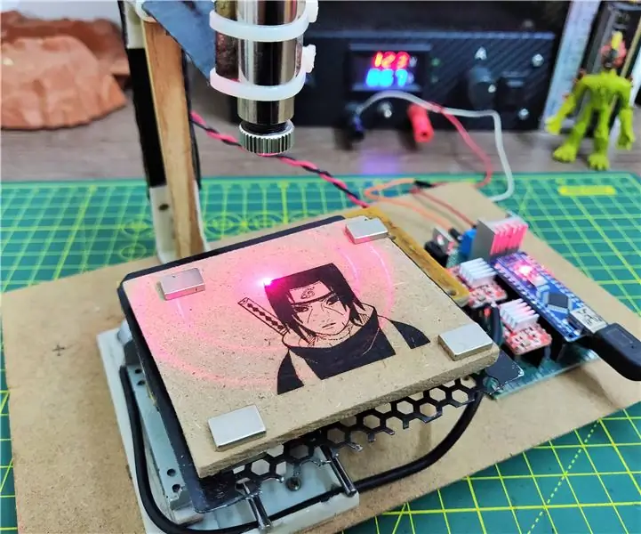 Mini CNC λέιζερ χαράκτης ξύλου και κόπτης χαρτιού λέιζερ .: 18 βήματα (με εικόνες)