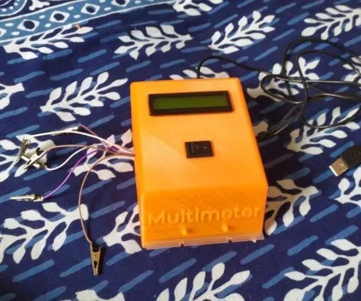 Arduino drevet multimeter: 8 trinn (med bilder)