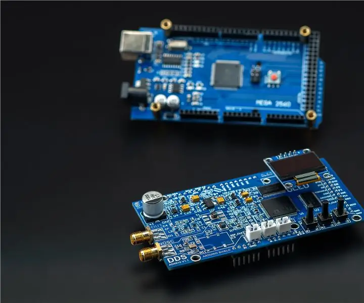 RF-signalgenerator 100 KHz-600 MHZ på DDS AD9910 Arduino Shield: 5 trinn