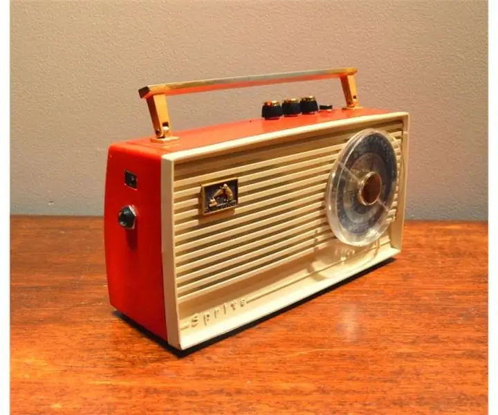 Vintage radiogitarforsterker: 9 trinn (med bilder)