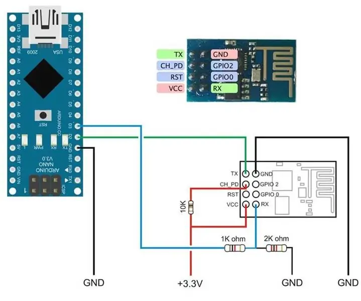 Sužinokite, kaip nustatyti „Wifi“modulį ESP8266, naudojant tik „Arduino IDE“: 4 veiksmai