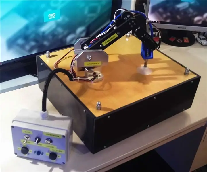 Omicron - Arduino Robot Arm: 5 vaihetta