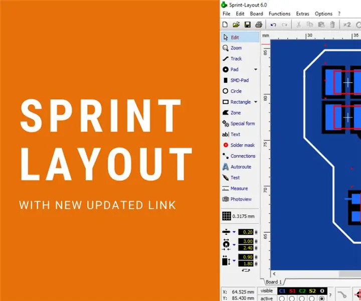 Ontwerp u PCB met Sprint -uitleg 2020 met nuwe opdaterings: 3 stappe