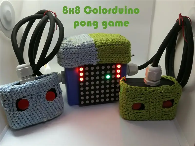 8x8 Colorduino Pong-Spiel