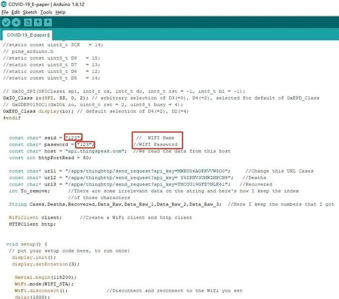 Étapes 2: Modifier le code