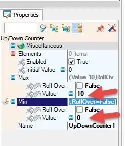 Dans Visuino Set Composants