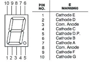 De IC aansluiten op het 7-segments display en de batterij