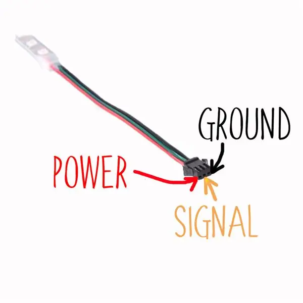 قم بتوصيل شريط LED