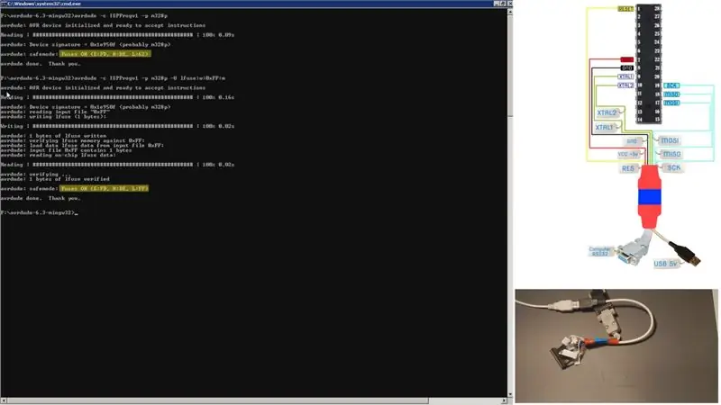 Canvi de la configuració predeterminada dels bits de fusibles del microcontrolador