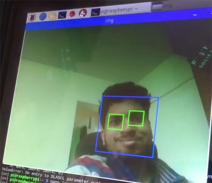 Gezichts- en oogdetectie met Raspberry Pi Zero en Opencv