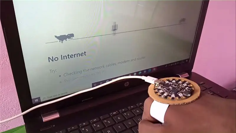 كيفية التحكم في لعبة Chrome Dino بإيماءة