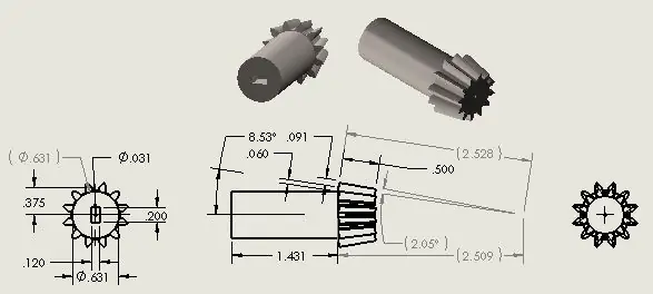 Pinion at Ring Gear