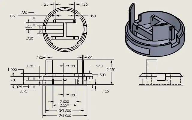 Caja de motor base