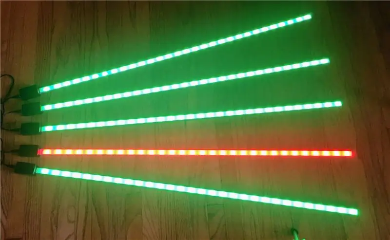 WiFi Mesh Synchronized LED Bars