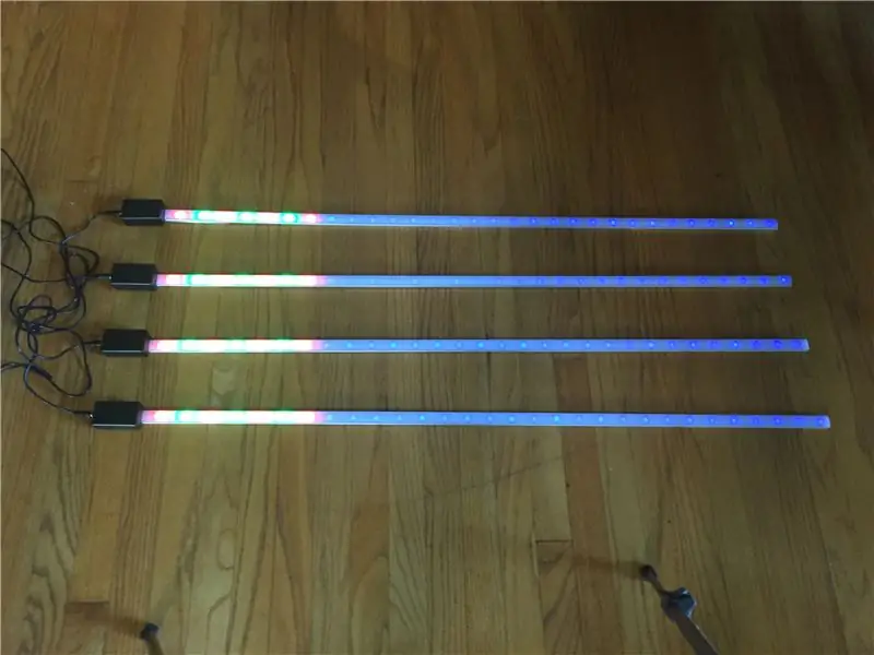 WiFi Mesh Synchronized LED Bars