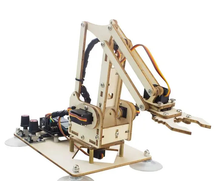 Sevimli və Güclü Taxta Robot Qoluna Birləşmək üçün Bir neçə Taxta Necə İstifadə Edilir: 10 Addım