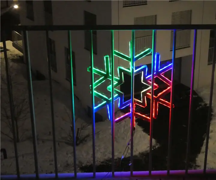 Animazioni con fiocco di neve/stella a strisce LED: 5 passaggi