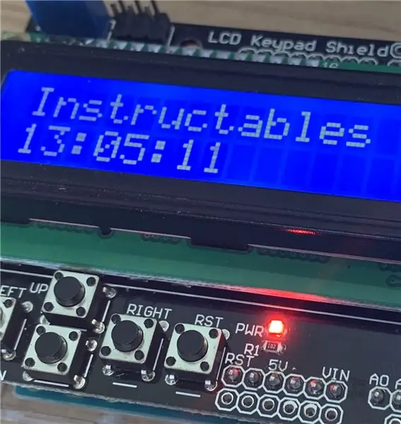 Digitale horlosie op Arduino met 'n eindige staatsmasjien