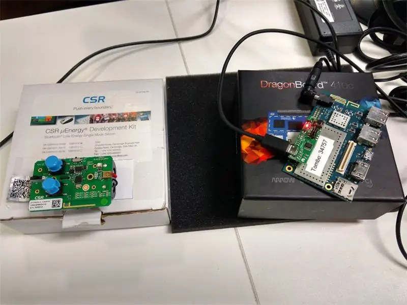 Mga Halaga ng Pagbasa Mula sa isang BLE Device Gamit ang CSR1010 at Dragonboard 410c