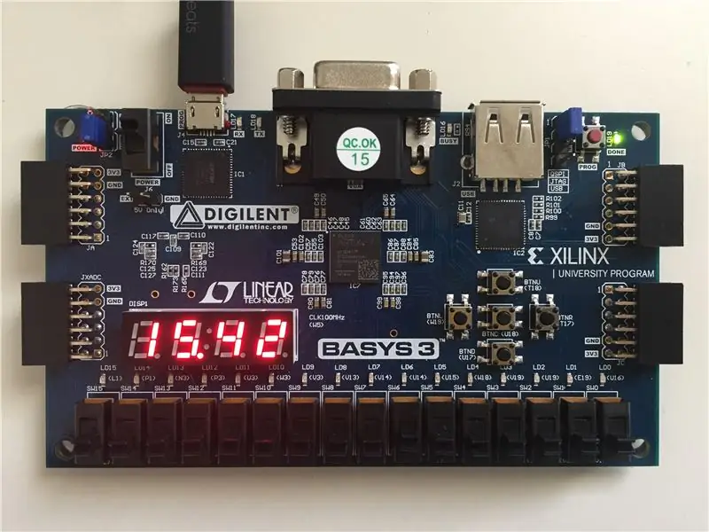 VHDL stopky