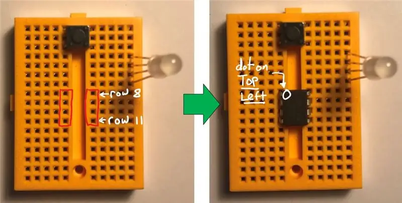 Βάλτε το ATTINY85 στο Breadboard σας