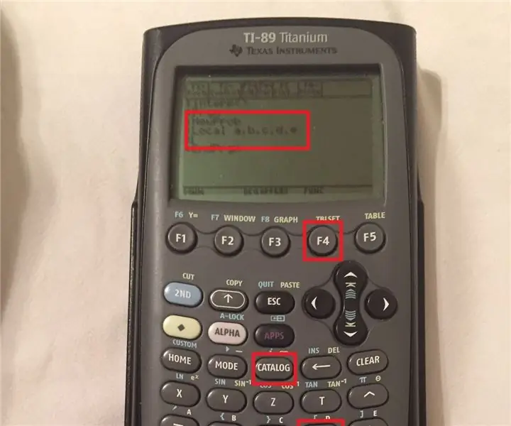 Comment écrire un programme d'interpolation linéaire sur une TI-89 : 6 étapes