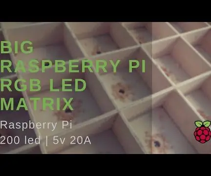 Kauko Big Led Matrix Artnet Raspberry Pi: 8 vaihetta (kuvilla)