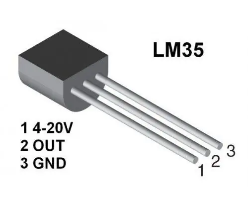 LM35 Kullanan Arduino Sıcaklık Sensörü: 3 Adım