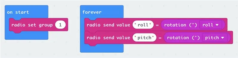 Pagpapadala ng Data ng Accelerometer