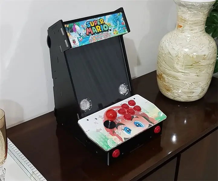 Mini Bartop Arcade: 8 Langkah (dengan Gambar)